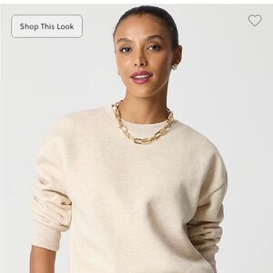 NWT J. Crew Factory Fleece Crewneck Sweatshirt Women’s XS